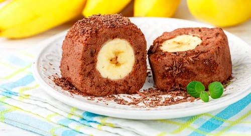 Desert necoapt cu ciocolată și banane