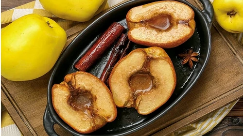 Miere pe gutui prăjite