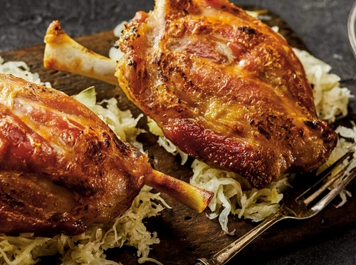 Cotlet de porc cu sfeclă murată