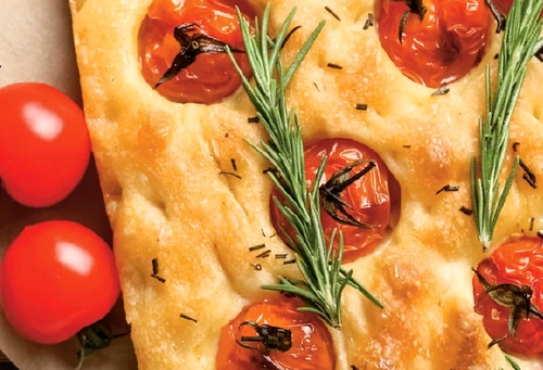 Focaccia cu roșii perișoare