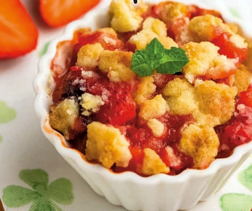 Crumble cu fragărașe