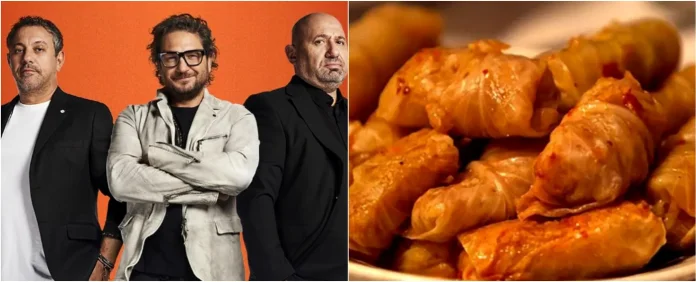 Sarmaua perfectă, după părerea celor trei chefi! Sorin Bontea, Scărlătescu și Florin Dumitrescu au puncte de vedere distincte: „Cum să-ți fie pe plac numărul 5? Îți dau seama că ești mai în vârstă.. Sarmaua perfectă, după părerea celor trei chefi! Sorin Bontea, Scărlătescu și Florin Dumitrescu au puncte de vedere distincte: „Cum să-ți fie pe plac numărul 5? Îți dau seama că ești mai în vârstă...”